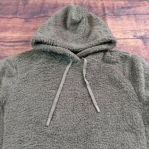Vineyard Vines Fleece Deep Pile Hooded Pullover Men's Small Green